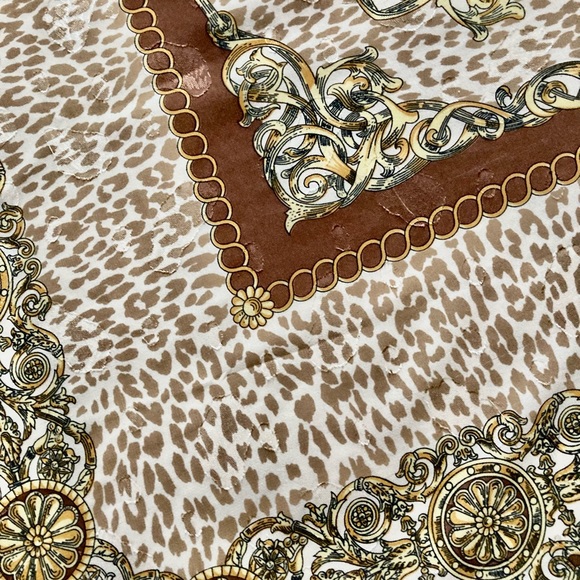 Square scarf, signed NURSAH, warm colours - Picture 3 of 9